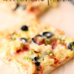 Artichoke Chicken Pizza