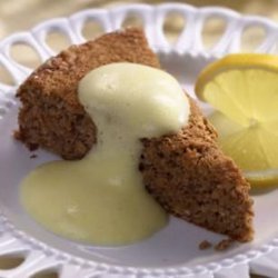 Haroset Cake With Zabaglione Sauce