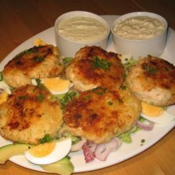 Cod Patties With Two Dipping Sauces