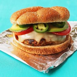 Cilantro Turkey Burgers With Pepper Jack Cheese and Avocado