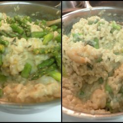 Asparagus Risotto With Shrimp and Lemon