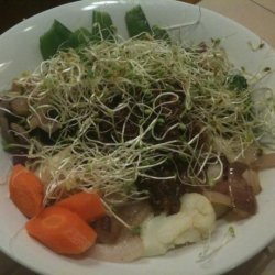 Gado Gado With Sambal Kacang (Spicy Peanut Sauce)