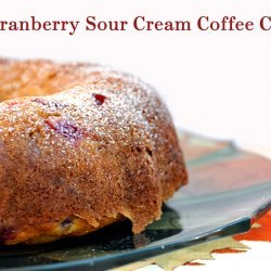 Cranberry Sour Cream Coffee Cake