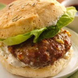 Savory Turkey Burgers With Garlicky Mayonnaise