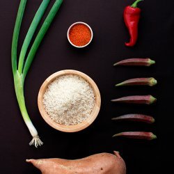 Rice With Crispy Potatoes