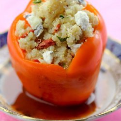 Roasted Bell Peppers Stuffed With Quinoa