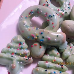 Lime Butter Cookie Wreaths