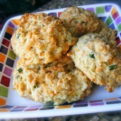 Scallion & Cheddar Drop Biscuits - Vegan