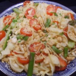 Pasta, Asparagus & Marinated Tomato Salad