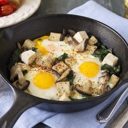 Spinach With Fried Tofu