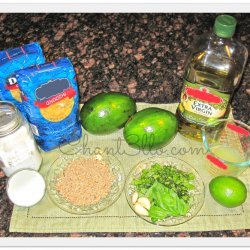 Pasta With Avocado and Pecans