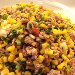 Stir-Fry Ground Pork With Corn