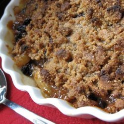 Pear and Raisin Crumble