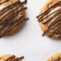 Giant Peanut Butter Zebra Cookies