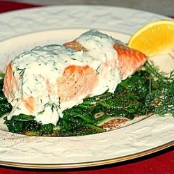 Salmon Grilled With Dill Sauce