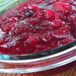 Pear Honey Cranberry Sauce