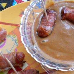 Bacon Wrapped Brown Sugar Smokies Dipping Sauce