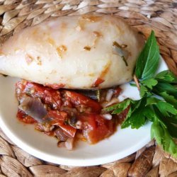 Squid Stuffed With Spinach and Herbs