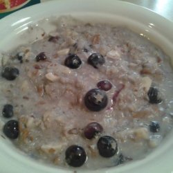 Banana Blueberry Almond Oatmeal