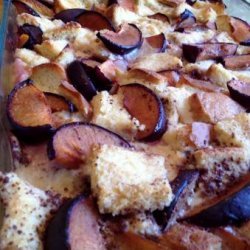 Plum Bread Pudding