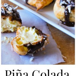 Pina Colada Cream Puffs