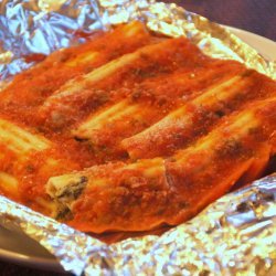 Spinach and Mushroom Manicotti