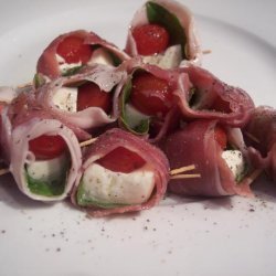 Prosciutto-Wrapped Mozzarella & Basil