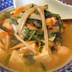 Chicken Mushroom Miso Soup