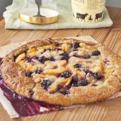 Peach With Blueberry Pie