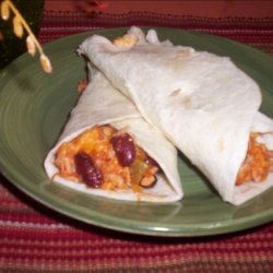 Tex-Mex Chicken and Rice Burritos