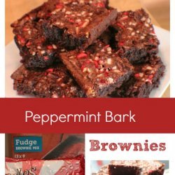 Peppermint Bark Brownies