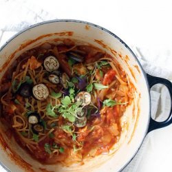 Spaghetti With Herbed Tomatoes