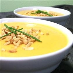 Creamy Sweet Potato With Ginger Soup