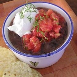 Black Beans with Pico de Gallo