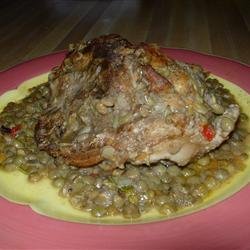 Chicken and Lentils with Rosemary