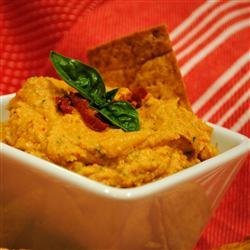 Quick Sun-Dried Tomato and Basil Hummus