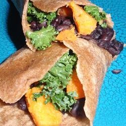 Yam and Kale Wrap