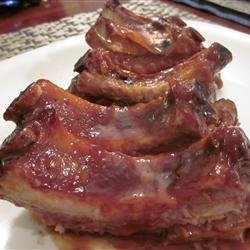 Plum Glazed Pork Ribs