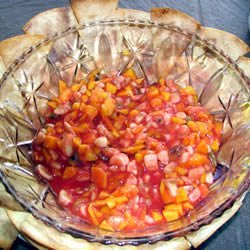 Sweet Salsa and Cinnamon Chips