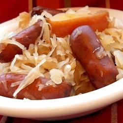 Sauerkraut and Smokies