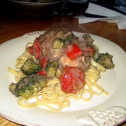 Pasta with Pork and Apple Sauce