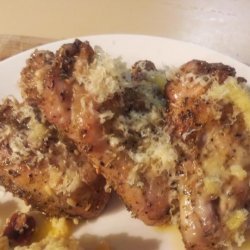 Herby Garlic Parmesan Baked Chicken Wings