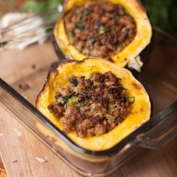 Turkey Stuffed Acorn Squash