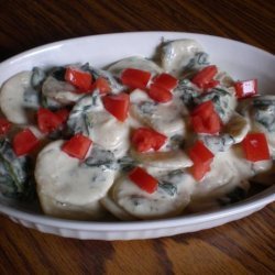 Creamy Spinach and Ravioli