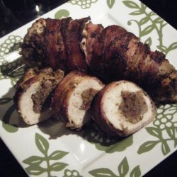 Bacon Wrapped Chicken Roulade