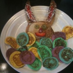 Easter Bunny Pancakes and Egg Basket