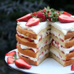 Layered Strawberry Cake