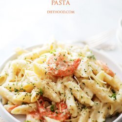 Shrimp & Pasta With Lemon Cream Sauce