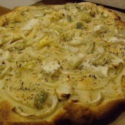 Leek and Onion Focaccia