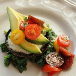 Baked Eggs With Spinach and Mushrooms